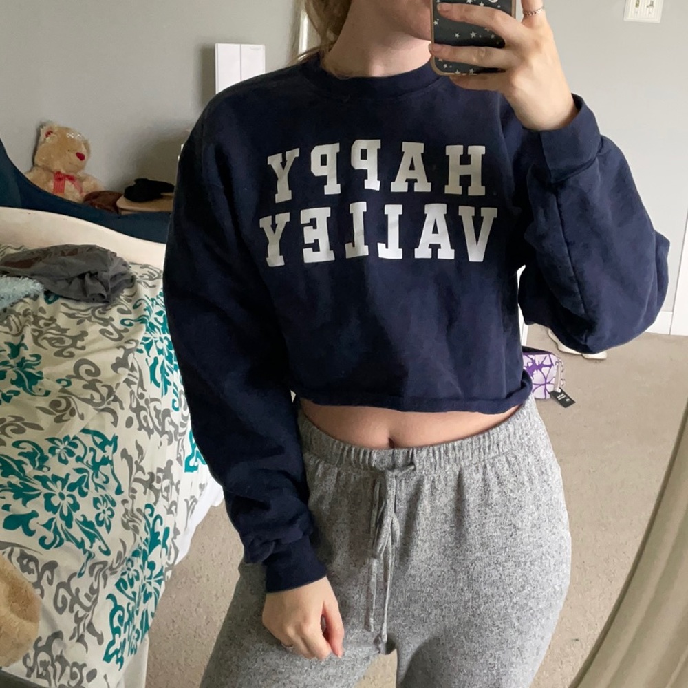 PENN STATE happy valley cropped crewneck